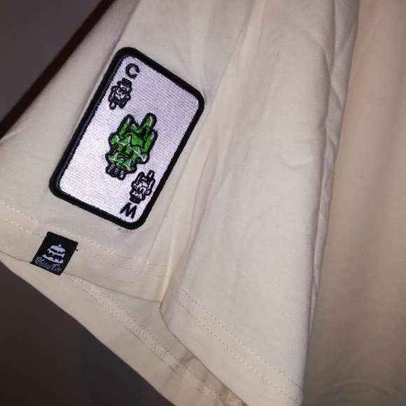 Wedding Cake Brand Mens T Shirt Cream Dont Panic its Organic Embroidered Graphic - Picture 11 of 13